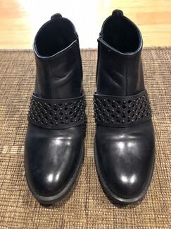 Ботинки кожаные Италия