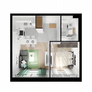 1-к квартира, 40.3 м², 5/24 эт.