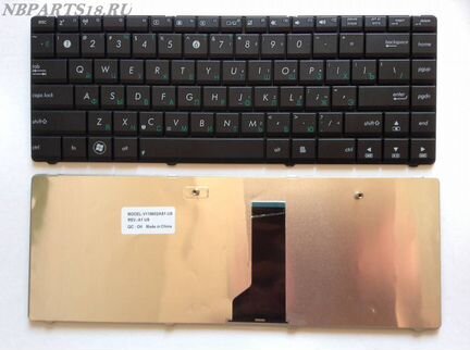 Клавиатура для Asus K43 K43Br K43By K43Ta K43Tk K4