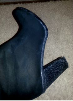 Сапоги зимн. на каблуке, Эконика, отличное состоян