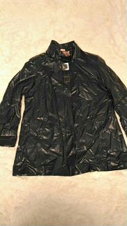 Кожаная куртка -пальто