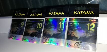 Крючки на карпа, карася Katana и Kamatsu