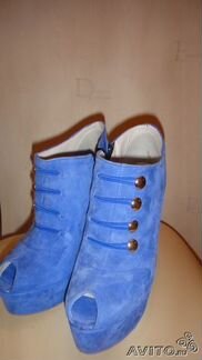 Ботильоны замша Италия