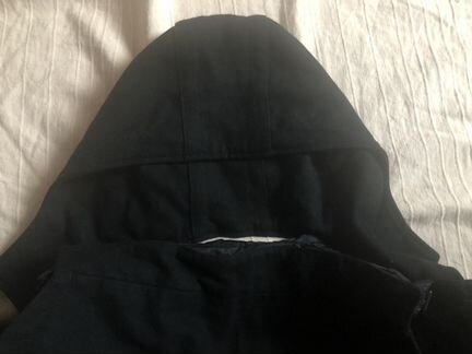 Женская куртка с капюшоном benetton черная 44