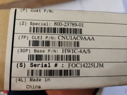 Интерфейсный модуль Cisco hwic-4A/S