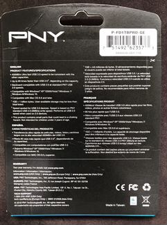 Флешки PNY 512GB Elite USB-C 3.1, 1TB Pro Elite