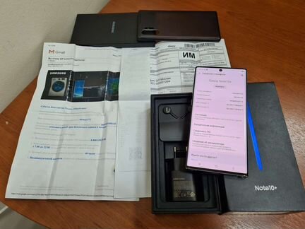 Samsung Galaxy Note 10+plus 12/256Gb Чек и Комплек