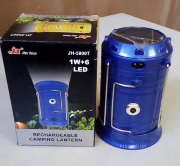 Светодиодный кемпинговый фонарь с солнечной батаре