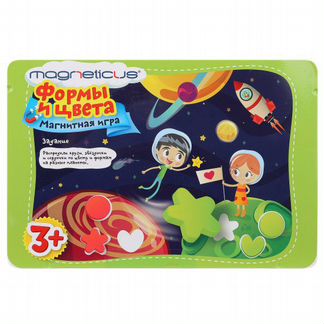 Магнитная игра Magneticus Формы и Цвета, в металлической коробке (POL-008)