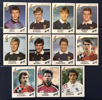 35 стикеров Panini Euro 1992 (Панини Евро 1992)