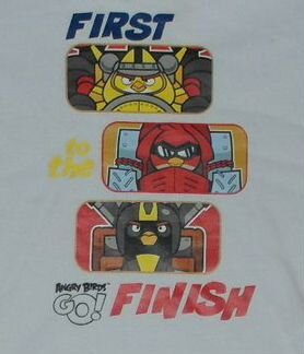 Футболка с длинным рукавом Angry Birds, 104-110 см