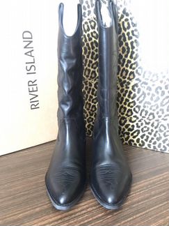 Сапоги ковбойские кожа River Island