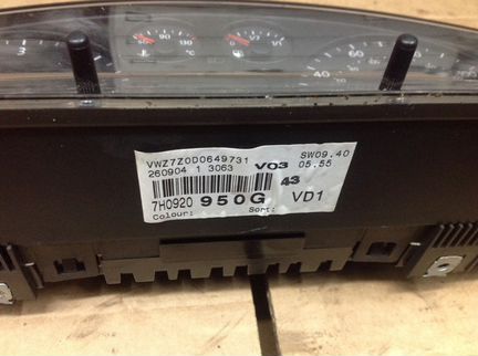 Щиток приборов Фольксваген Т5 VW T5