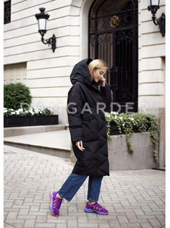 Пуховик одеяло новый черный длинный с пухом