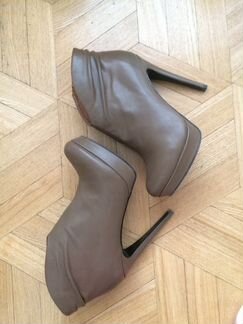 Ботильоны кожаные