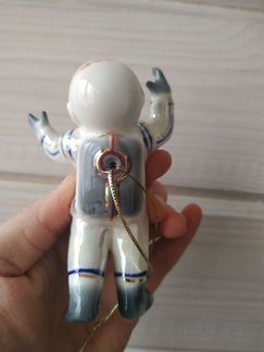 Елочная игрушка СССР на елку космонавт