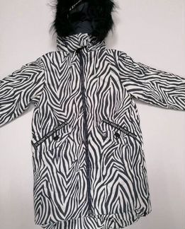 Зимнее стеганое пальто на девочку