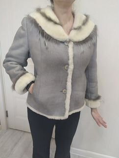 Автоледи короткая дублёнка натуральная 46-48