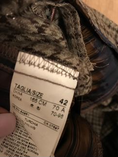 Шорты в клетку Sisley тёплые зимние
