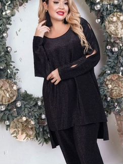 Новогодний костюм двойка большого размера до 60