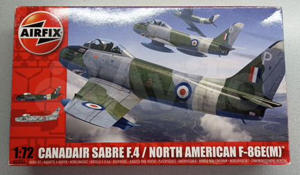 Airfix Canadair Sabre F.4/F-86E(M) 1/72 + декаль