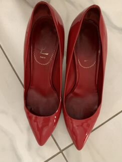 Красные лодочки Saint Lauren, 38 размер