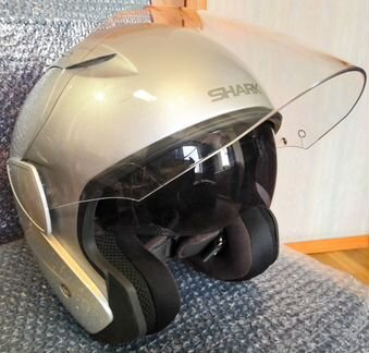 Мото шлем Shark RSJ Jet silver