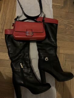 Продаю сапоги и сумку из натуральной хорошей кожи