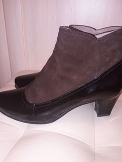 Ботильоны осень alba vero cuoio кожа лак 38