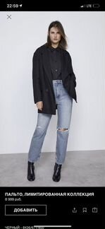 Пальто /пиджак лен limited edition zara archive