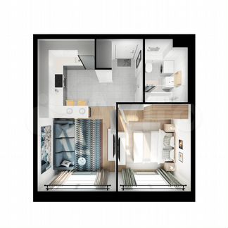 1-к квартира, 35.7 м², 5/17 эт.