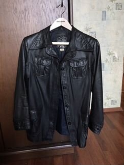 Куртка-пиджак из натуральной кожи