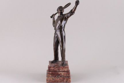 Скульптура Теннисист Ар Деко Франция 1920-1930 гг