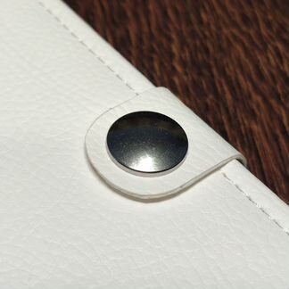 Белый блокнот с серебряной фурнитурой: А5, 96, 5мм