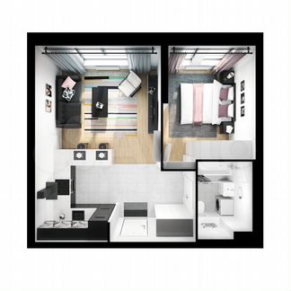 1-к квартира, 41.1 м², 22/32 эт.