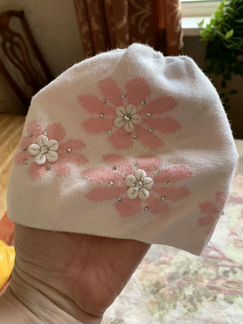 Шапочка весенне -летняя на девочку 1.5-2.5 года Am