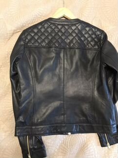 Куртка stefanel кожаная женская размер ит 42 (44 р