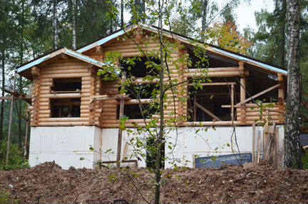 Дом из бруса/бревна (проект Об-134)