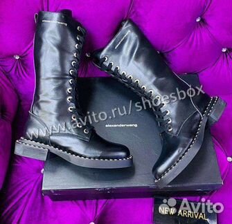 Ботинки Alexander Wang Зима натуральная кожа