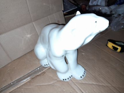 Белый медведь статуэтка выс 24см СССР