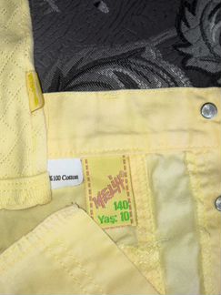 Джинсовая юбочка и трикотажная кофточка, 7-10 лет