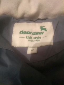 Пуховик с мехом енота Dear Deer 146-152