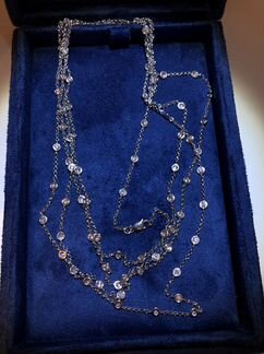 Колье белое золото бриллианты