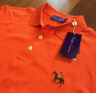 Поло рубашка Polo Ralph Lauren Purple Label Orange