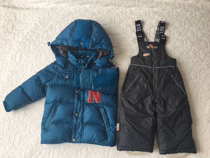 Пуховик и полукомбинезон финские nels, размер 68