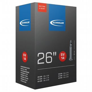 Велокамера 26 Schwalbe Tube AV14 и SV14 ExtraLight