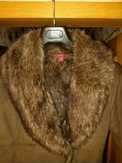 Дубленка куртка monsoon эко мех замша сезон зима