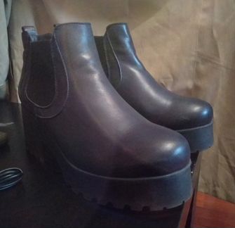 Ботильоны кожаные