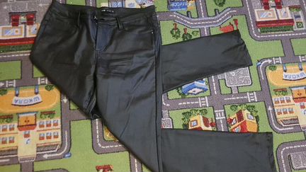 Женские брюки под кожу 48