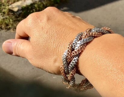 Золотой браслет 585пр. 13,15 гр 23 см /2см